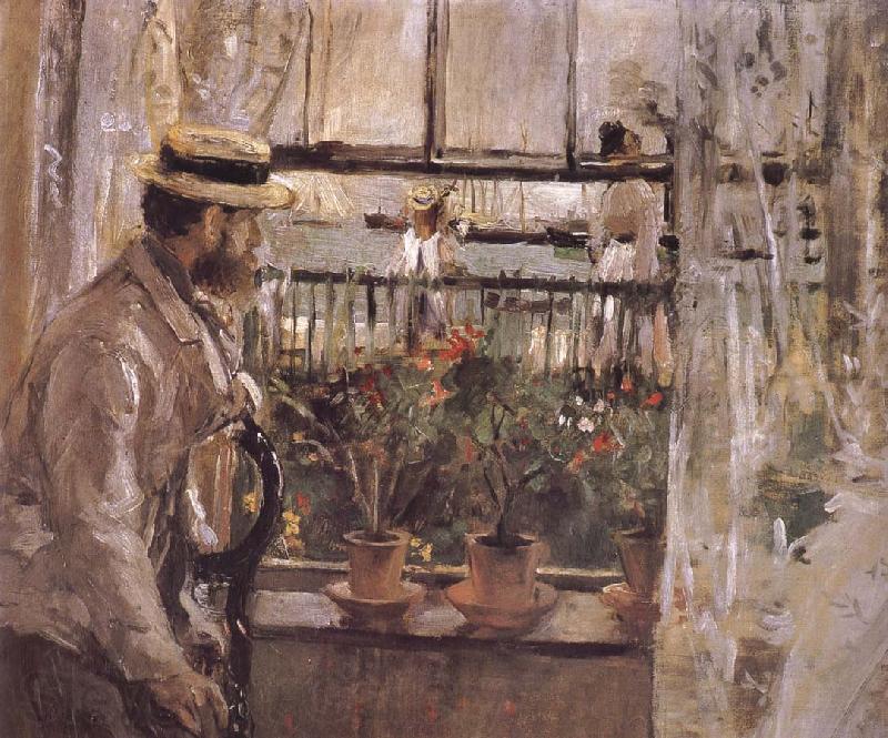 Berthe Morisot The man at the Huaiter Island Norge oil painting art